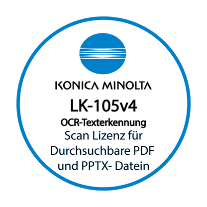 Konica Minolta - Scan Lizenz LK-105v4 - OCR Texterkennung