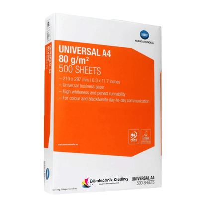Konica Minolta Kopierpapier Universal 80g/m² 500 Blatt DINA4